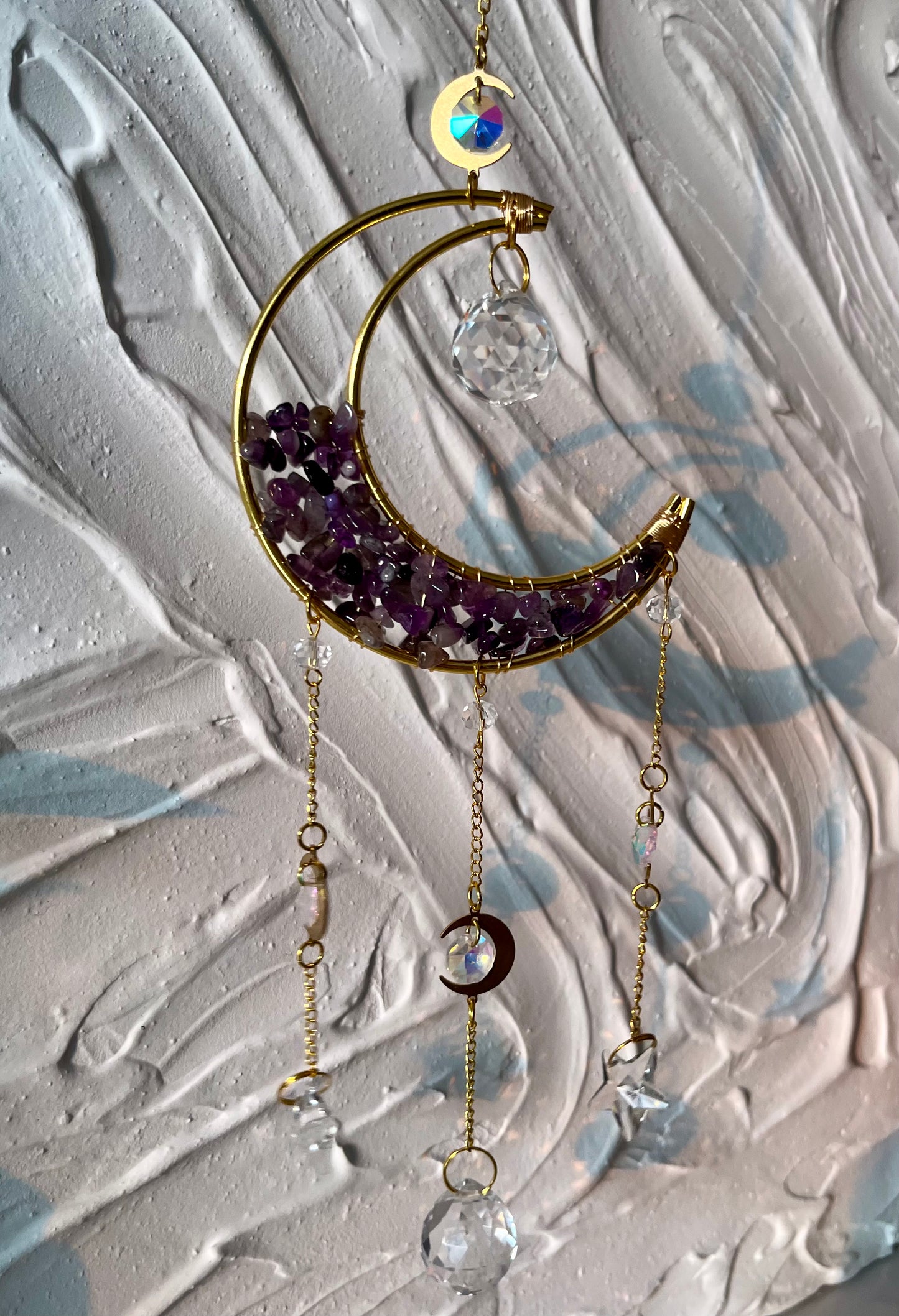 Amethyst Moon Suncatcher