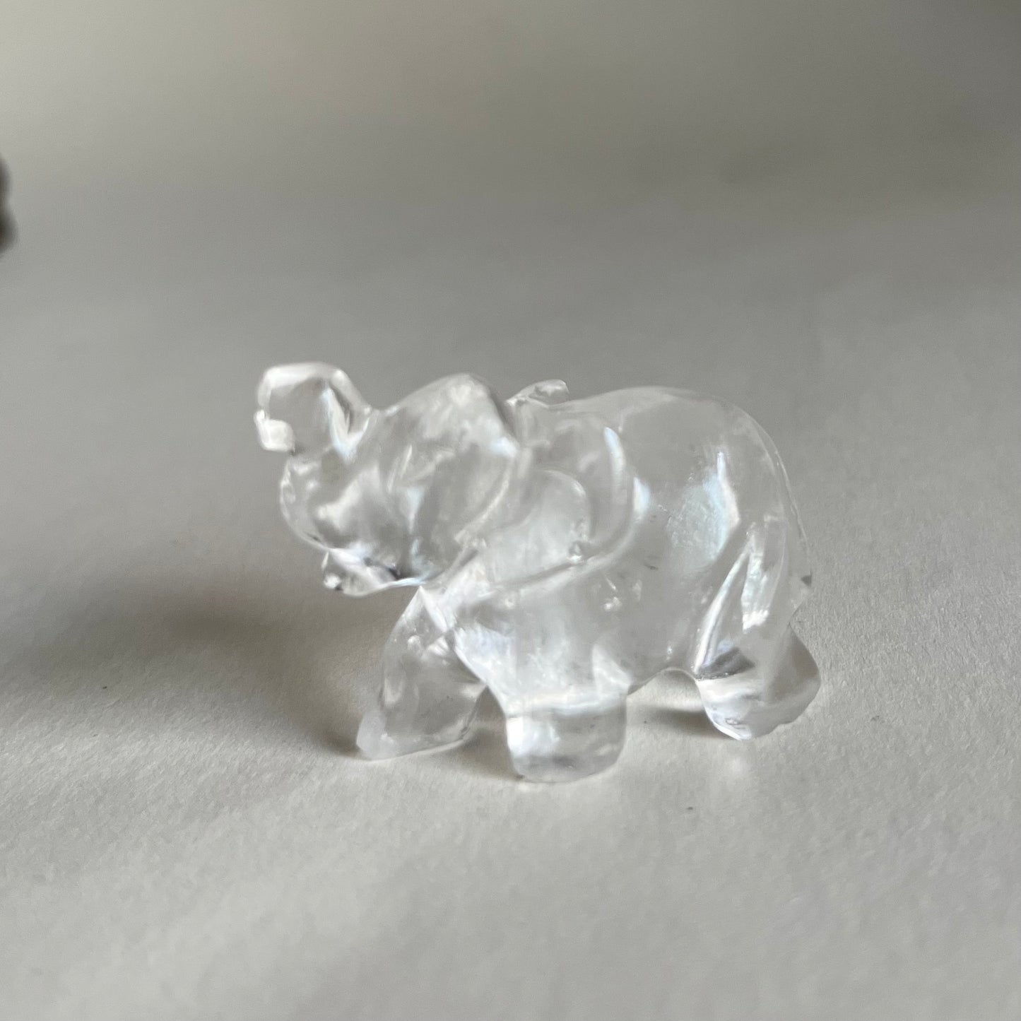 Clear Quartz Elephant