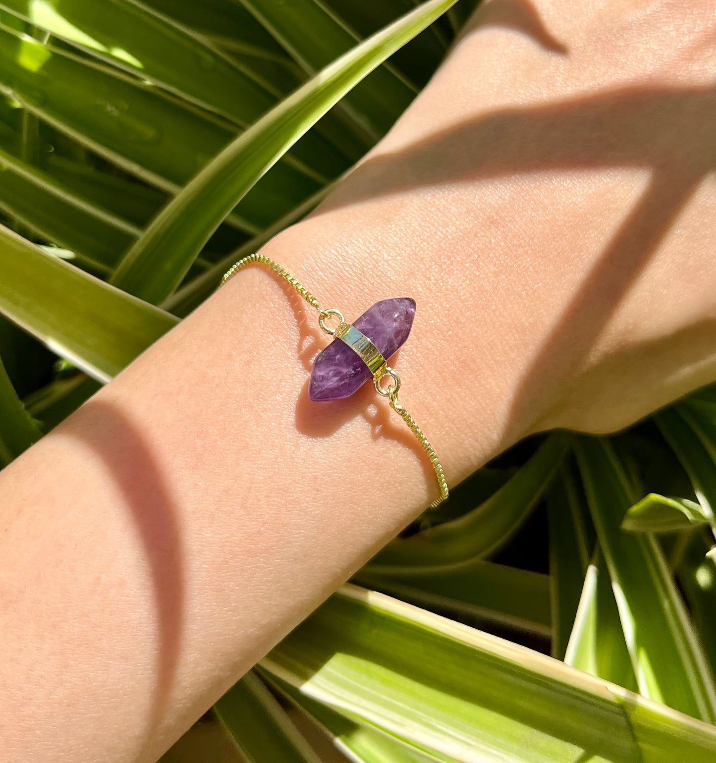 Amethyst Pointer Bracelet