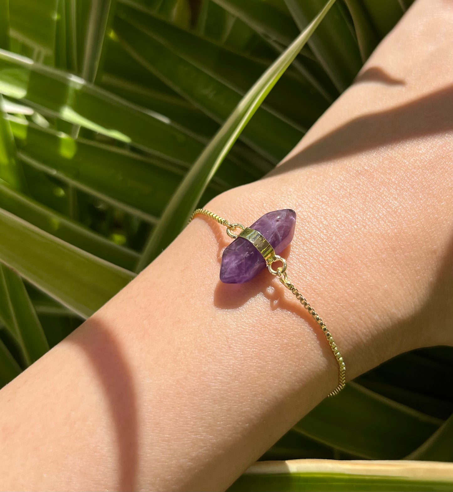 Amethyst Pointer Bracelet