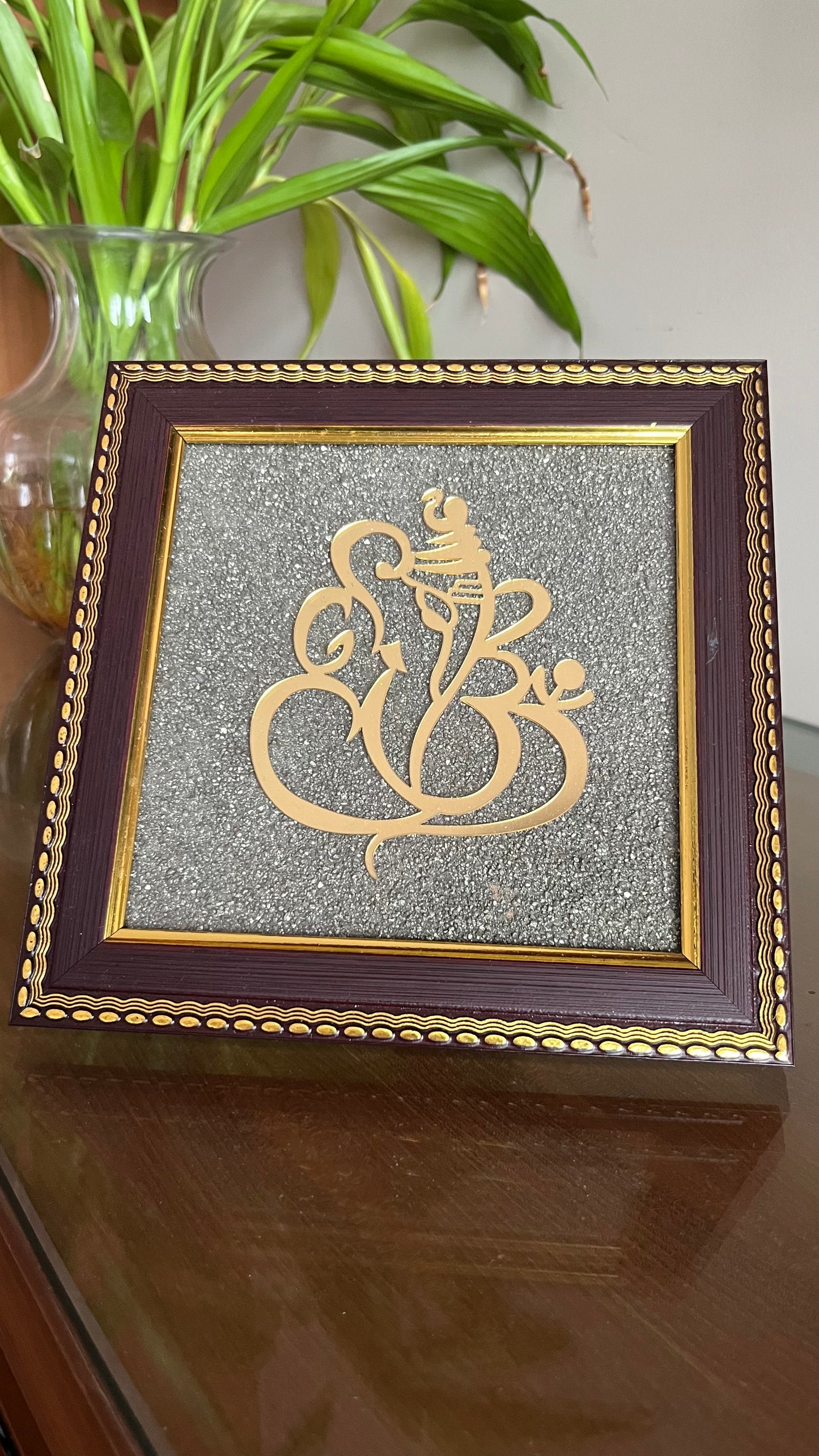Ganesh Pyrite Frame