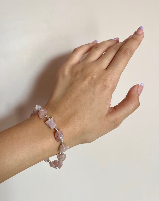 Rose Quartz Adjustable Bracelet
