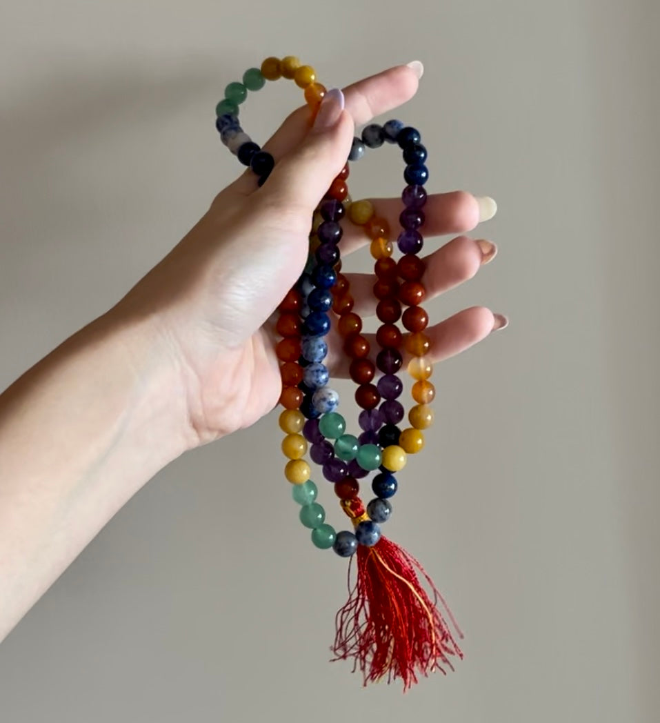 Seven Chakra Mala 108+1 beads
