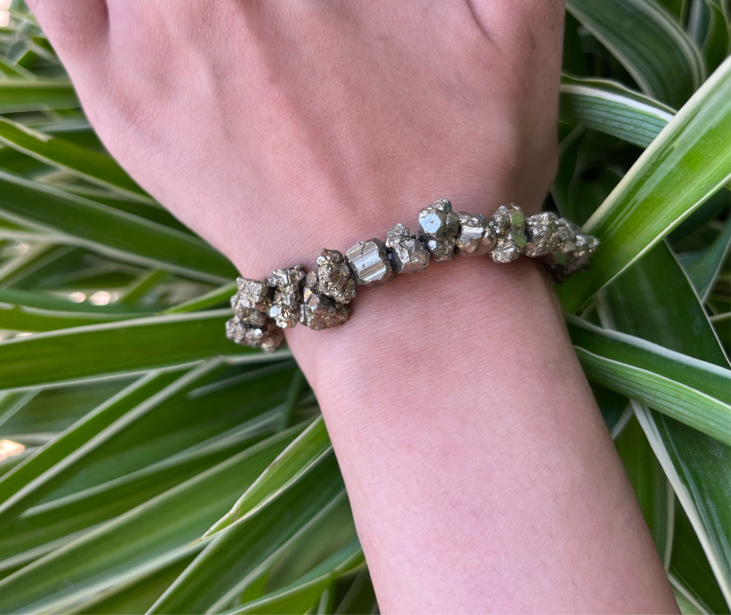 Pyrite Chunk Bracelet