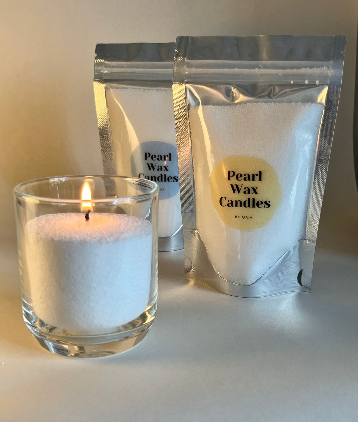 Pearl Wax Candles