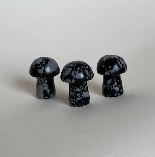 Snowflake Obsidian Mushroom