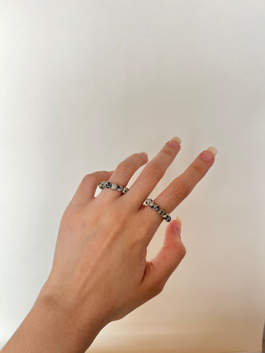 Dalmation Jasper Ring