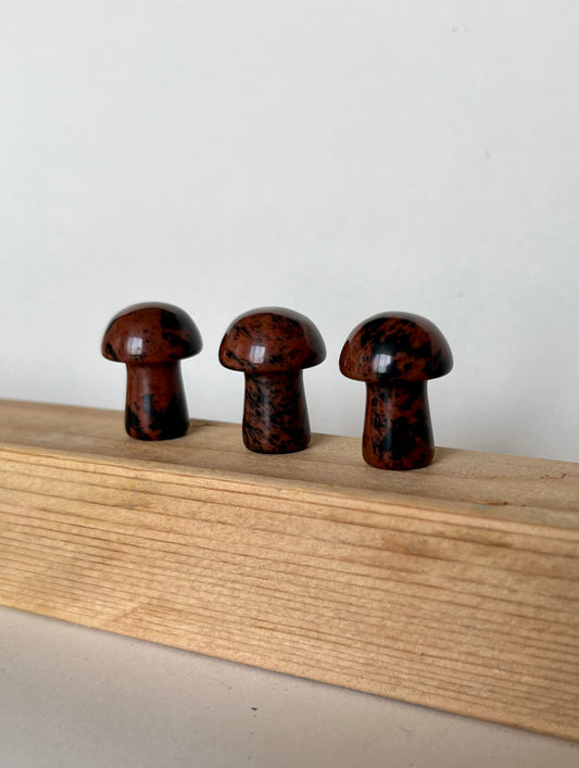 Mahogany Obsidian Mushroom