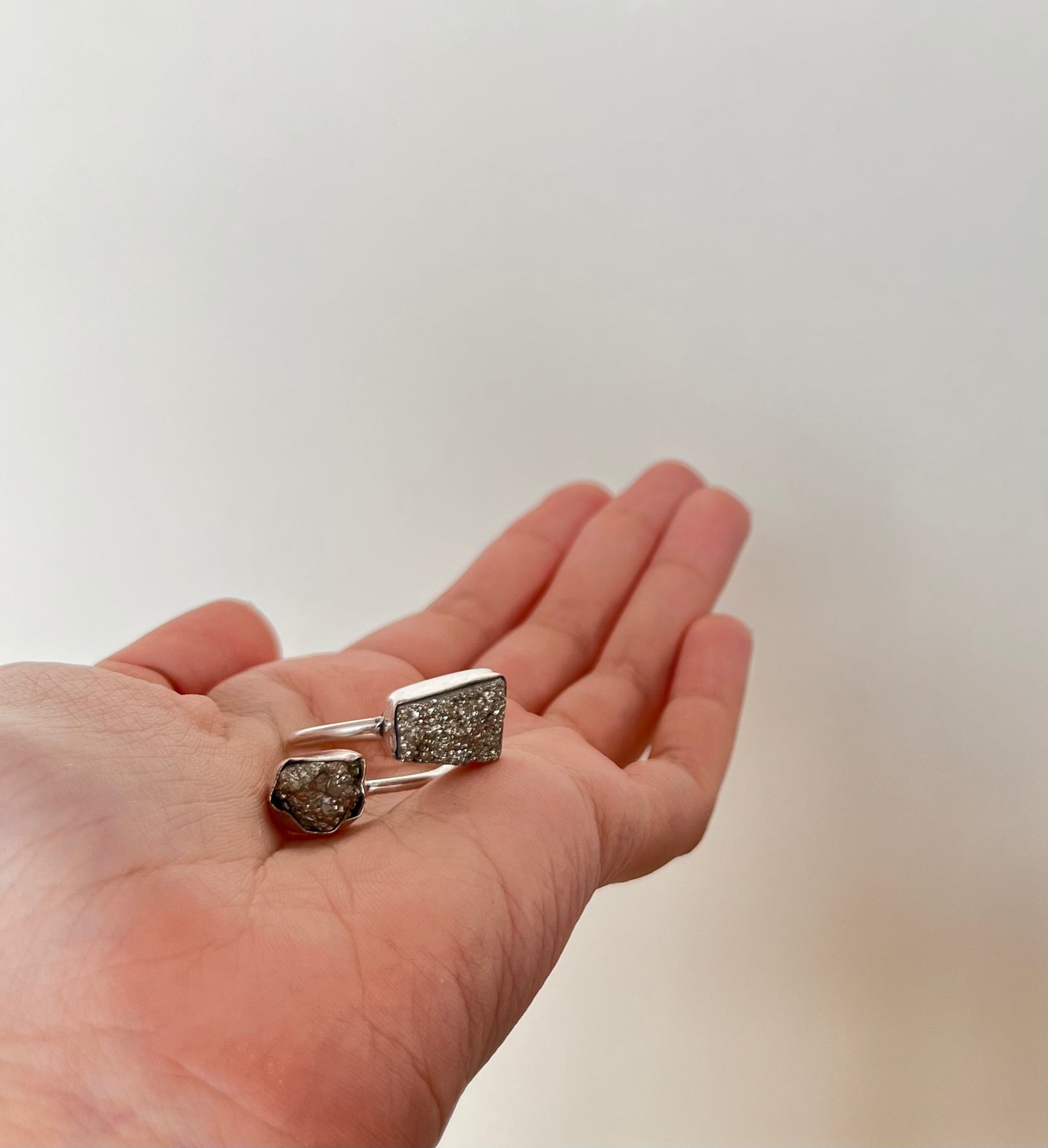 Pyrite Ring Double