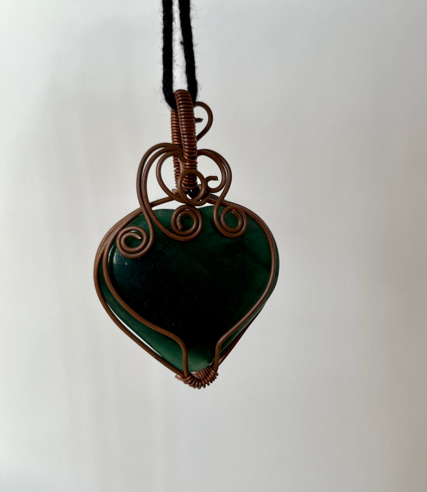 Jade Handmade Copper Pendant