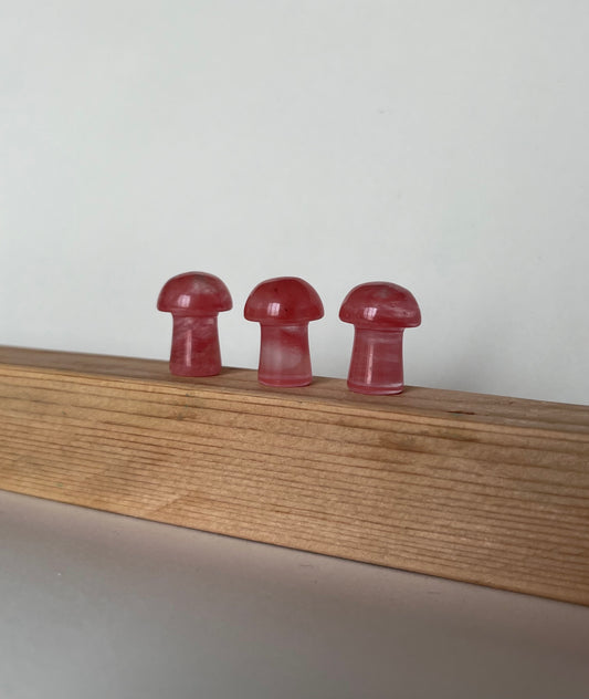 Strawberry Quartz Mushroom