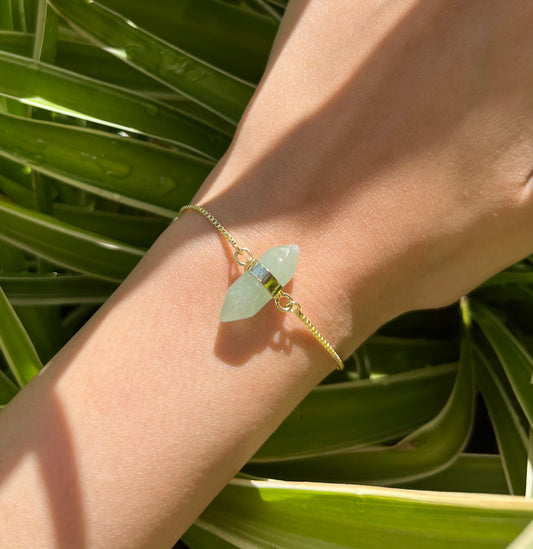 Green Aventurine Pointer Bracelet