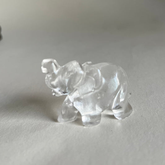 Clear Quartz Elephant