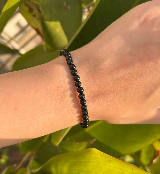 Black Tourmaline Slim Bracelet