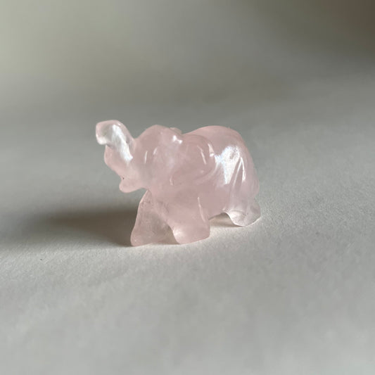 Rose Quartz Elephant