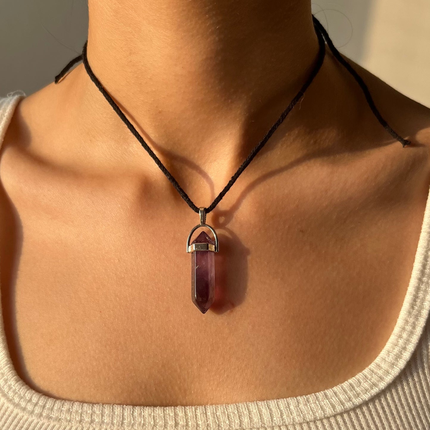 Amethyst Pointer Shape Pendant