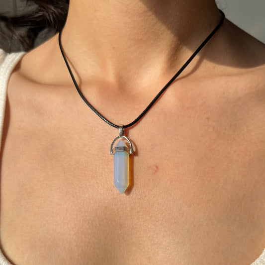 Opal Pointer Shape Pendant