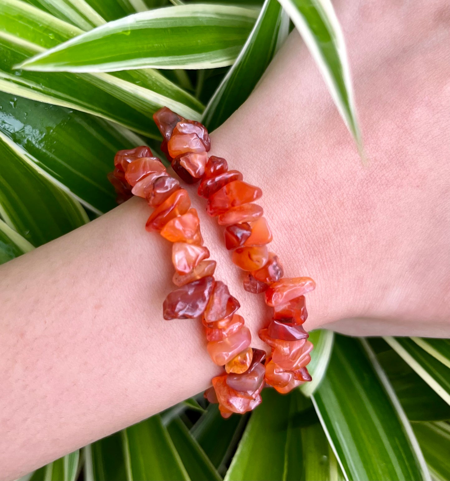 Carnelian Chip Bracelet