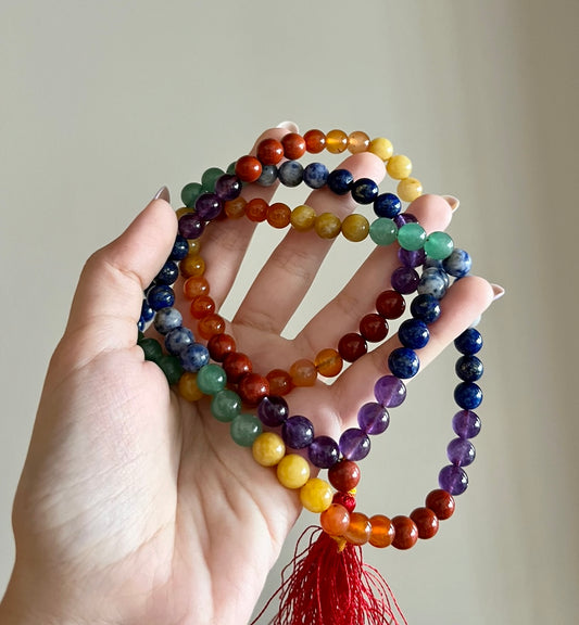 Seven Chakra Mala 108+1 beads