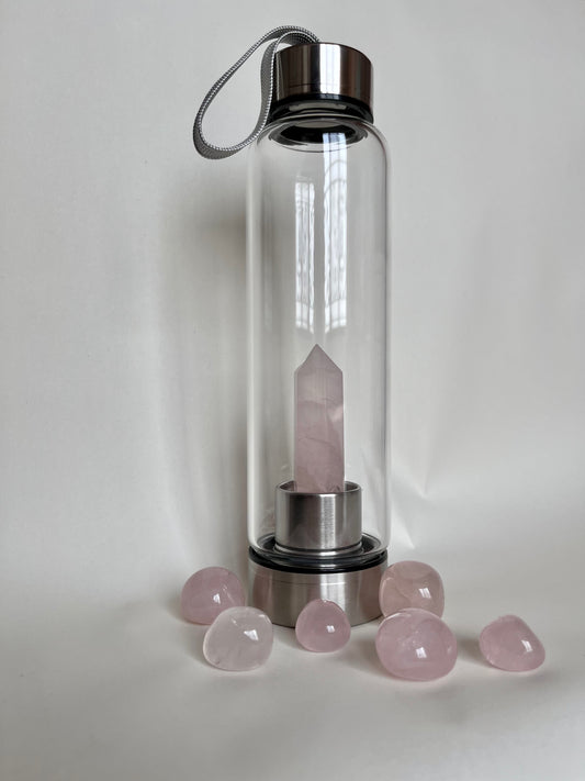 Rose Quartz Water Bottle