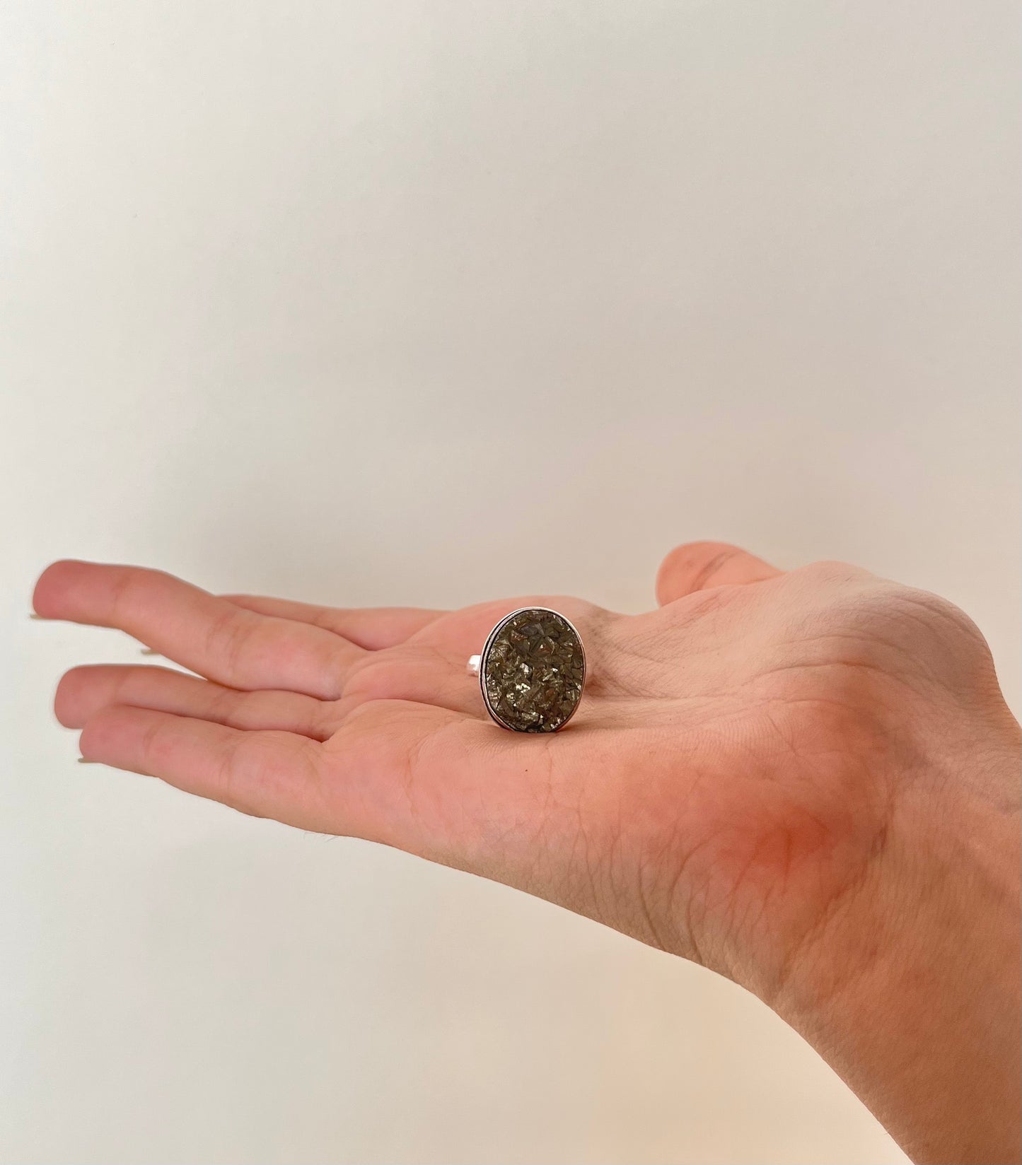 Pyrite Ring oval