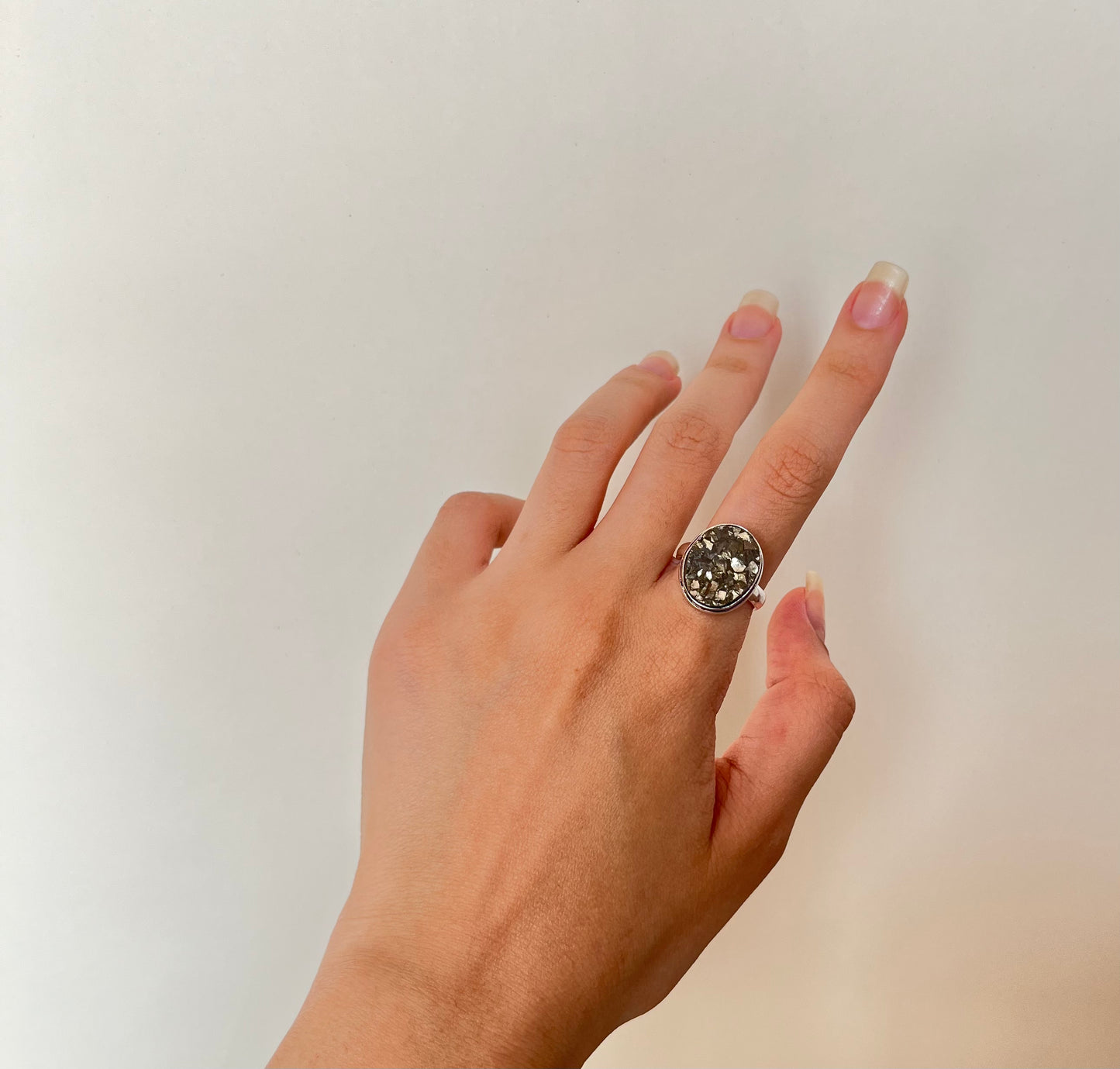 Pyrite Ring oval