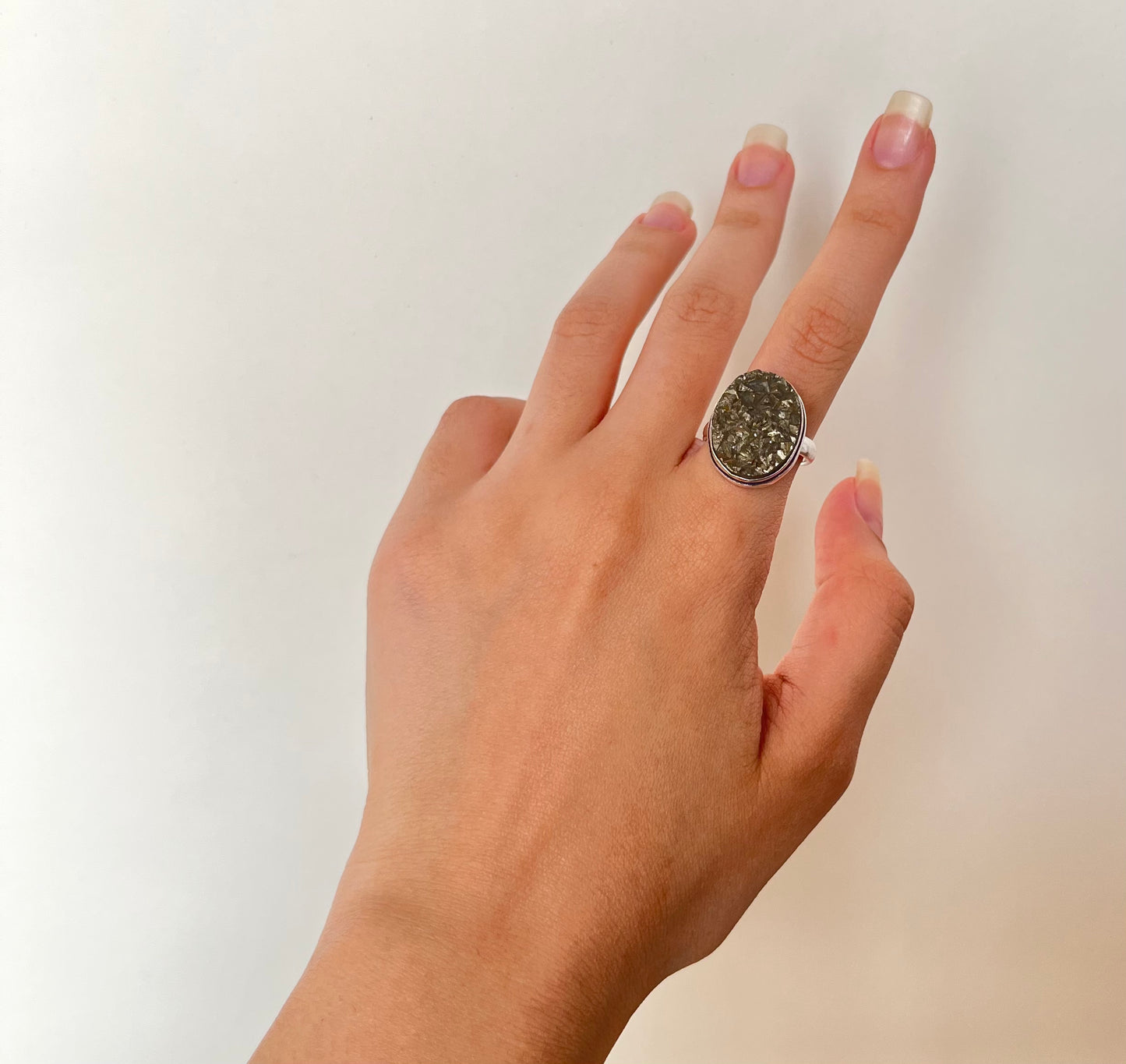 Pyrite Ring oval